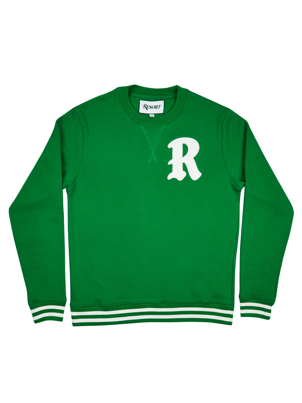 Resort R Appliqué Crewneck – Green